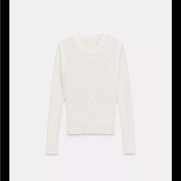 Zara Cream V-Neck Sweater - Picture 2 of 2